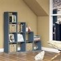 Dark Blue Open Bookshelf - Exton