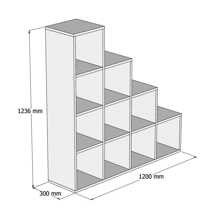 Walnut Open Bookshelf - Exton