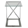Aurora Boutique Amelia Side Table With Glass Top