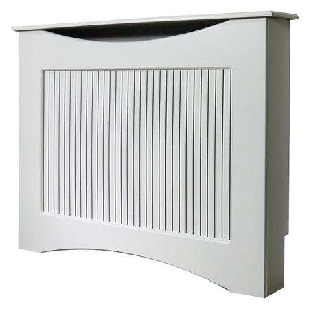 120cm White Radiator Cover - The Fairlight