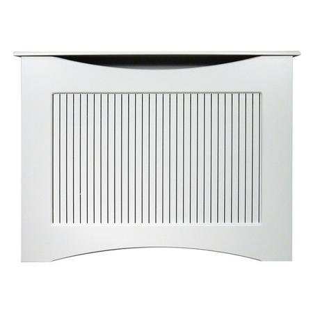 120cm White Radiator Cover - The Fairlight