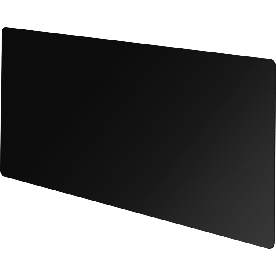 GRADE A1 - 120cm Radiator Cover in Black Glass - Medium - Vitreo