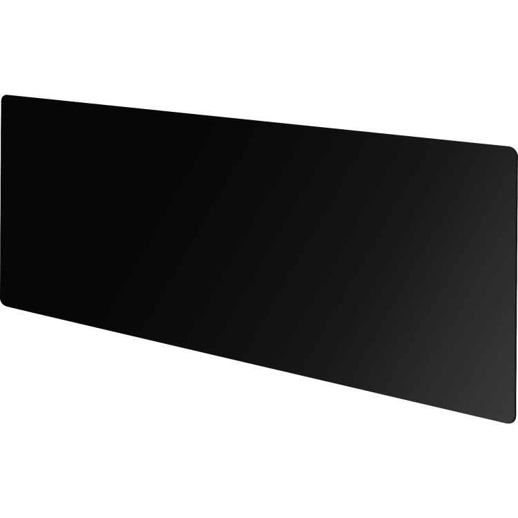 160cm Radiator Cover in Black Glass - Large - Vitreo