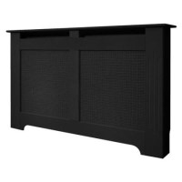 160cm Black Radiator Cover - Burford 160cm Black Radiator Cover - Burford