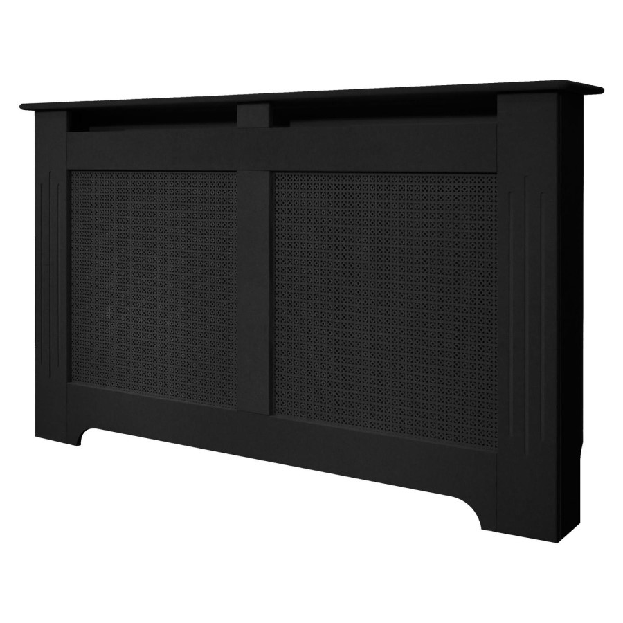 160cm Black Radiator Cover - Burford