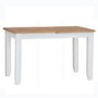 Bourton Large Extending Dining Table in White and Light Oak