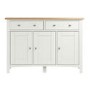 Bourton 3 Door Sideboard in Cream and Light Oak