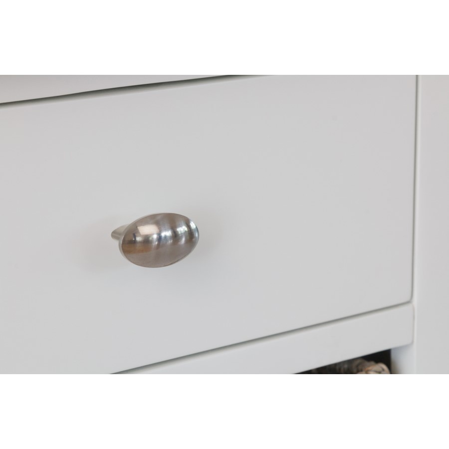 Bourton 1 Drawer 2 Basket Storage Unit in Cream and Light Oak