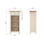 Bourton 1 Drawer 3 Basket Storage Unit in White and Light Oak
