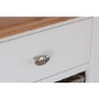Bourton 1 Drawer 3 Basket Storage Unit in White and Light Oak