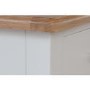 Bourton 3 Drawer 6 Basket Storage Unit in Cream and Light Oak