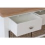 Bourton 3 Drawer 6 Basket Storage Unit in Cream and Light Oak