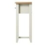 Bourton 2 Drawer Console Table in White and Light Oak