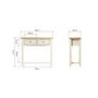 Bourton 2 Drawer Console Table in White and Light Oak