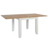Bourton Flip Top Dining Table in White and Light Oak