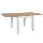 Bourton Flip Top Dining Table in White and Light Oak