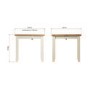 Bourton Flip Top Dining Table in White and Light Oak