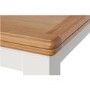 Bourton Flip Top Dining Table in White and Light Oak