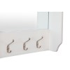 Bourton Hall Wall Mounted Coat Rack in Cream and Light Oak