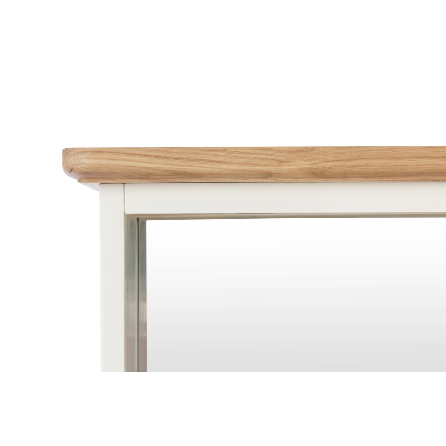 Bourton Hall Wall Mounted Coat Rack in Cream and Light Oak