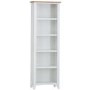 Bourton Large Bookcase in Cream and Light Oak