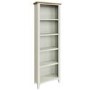 Bourton Large Bookcase in Cream and Light Oak
