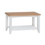 Bourton Small Coffee Table in White and Light Oak