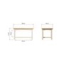 Bourton Small Coffee Table in White and Light Oak