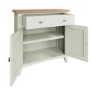 GRADE A2 - Bourton Small Sideboard in Cream and Light Oak