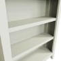 Bourton Small Wide Bookcase in Cream and Light Oak