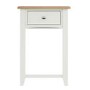 Bourton Telephone Table in White and Light Oak