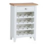 Bourton Wine Cabinet in White and Light Oak