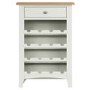 Bourton Wine Cabinet in White and Light Oak