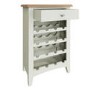 Bourton Wine Cabinet in White and Light Oak