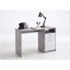 Large Grey Office Desk with Storage Cupboards - Jackson