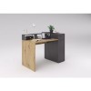 Grey and Oak Office Desk with Drawers - Quebec