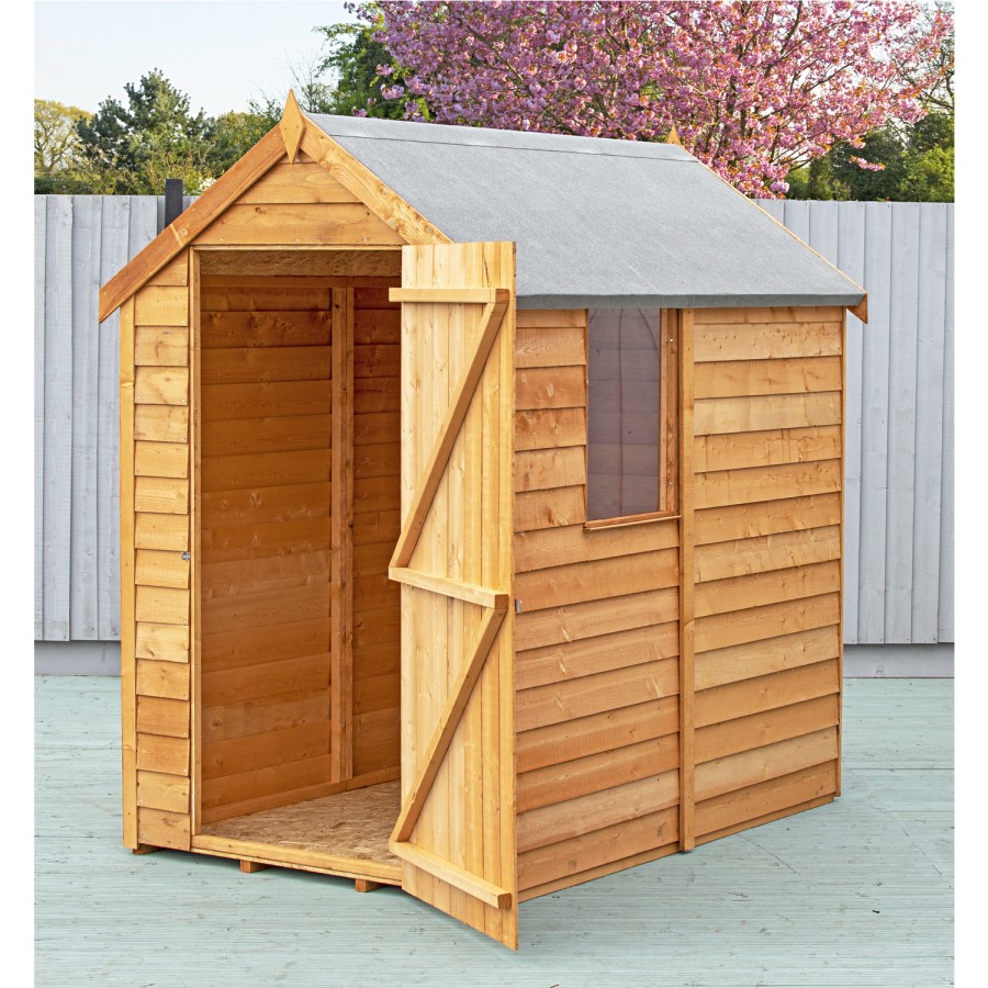 Garden Storage Wooden Garden Shed with Windows - 6ft x 4ft