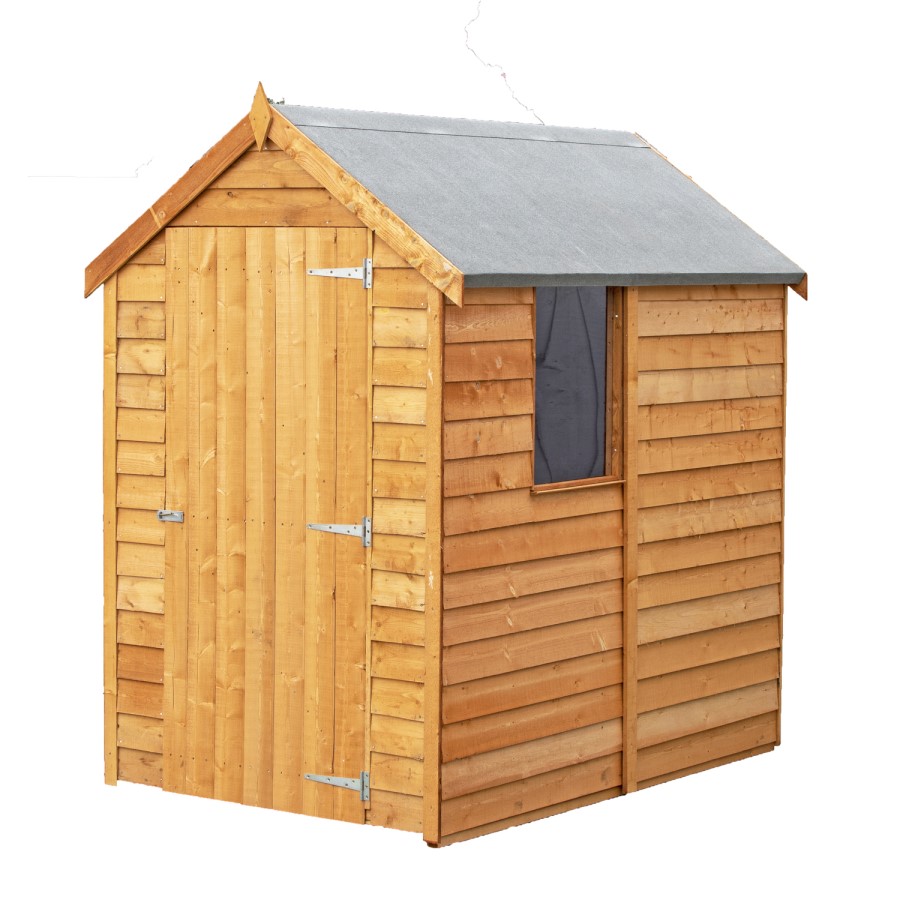 Garden Storage Wooden Garden Shed with Windows - 6ft x 4ft