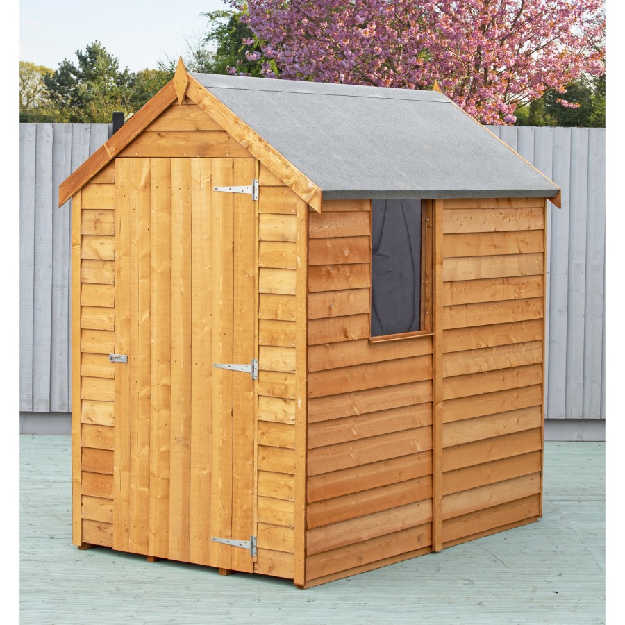 Garden Storage Wooden Garden Shed with Windows - 6ft x 4ft