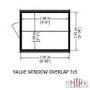 Wooden Garden Storage Shed with Window - 7ft x 5ft