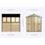 Wooden Garden Storage Bike Shed and - 7ft x 5ft