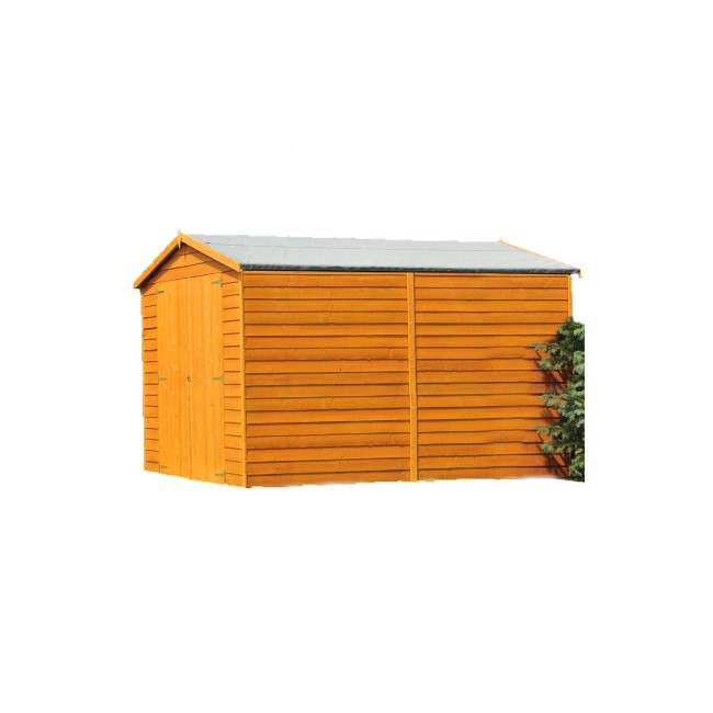 Shire Overlap Apex Garden Shed with Double Doors 12 x 6ft