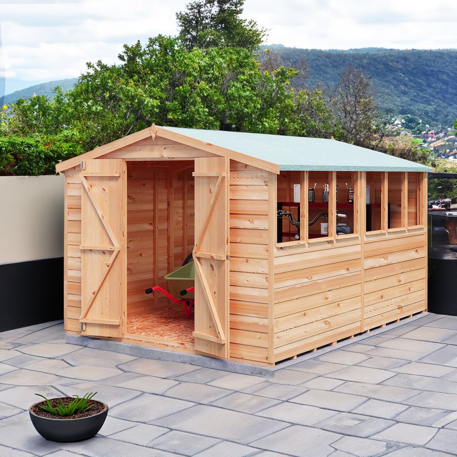 Shire Garden Value Overlap 10 x 8 Apex Shed