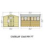 Shire Garden Value Overlap 10 x 8 Apex Shed