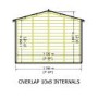 Shire Garden Value Overlap 10 x 8 Apex Shed