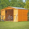 FOL102663 Shire Double Door 10 x 8 Overlap Apex Shed
