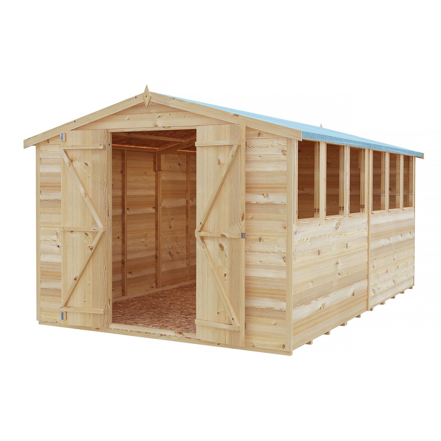 Shire Garden Value Overlap 12 x 8 Apex Shed