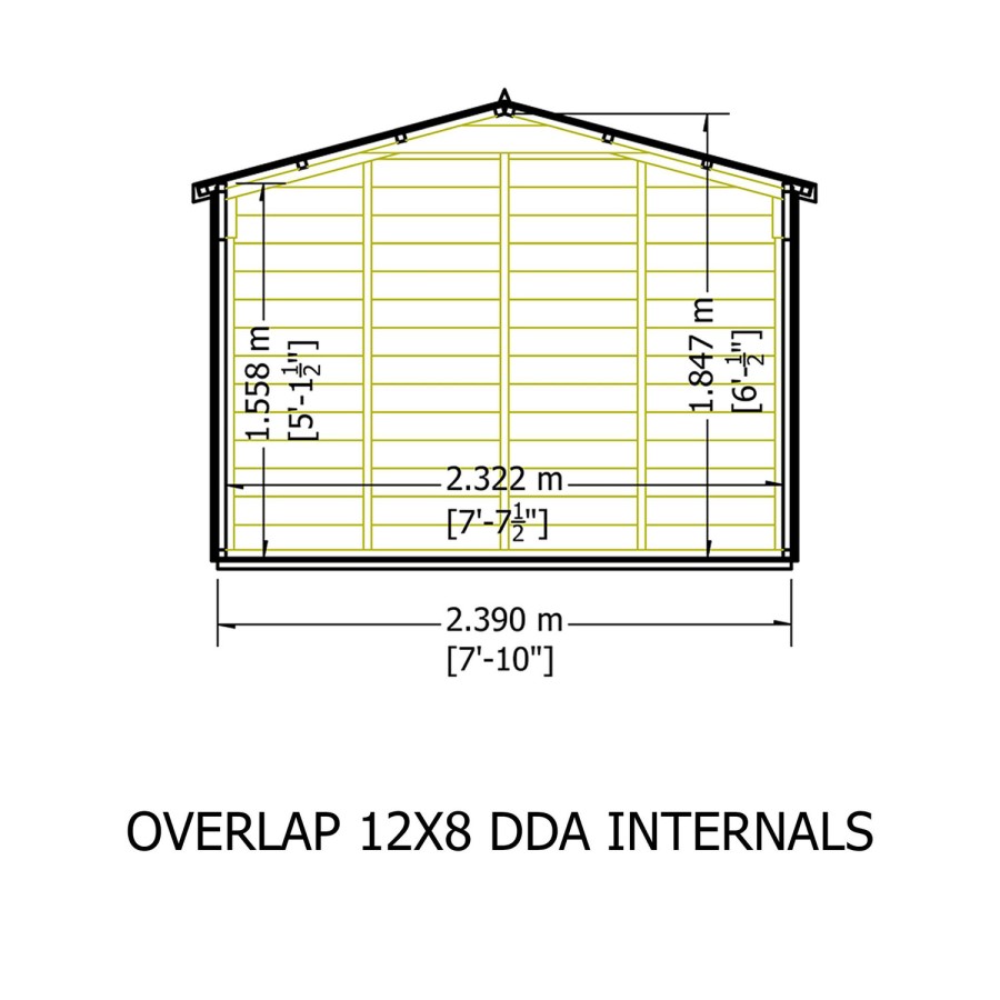 Shire Garden Value Overlap 12 x 8 Apex Shed