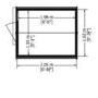 Large Wooden Outdoor Garden Shed  - 7ft x 5ft