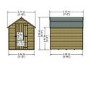 Large Wooden Outdoor Garden Shed  - 7ft x 5ft